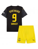 Borussia Dortmund Serhou Guirassy #9 Bortedraktsett Barn 2024-25 Korte ermer (+ bukser)